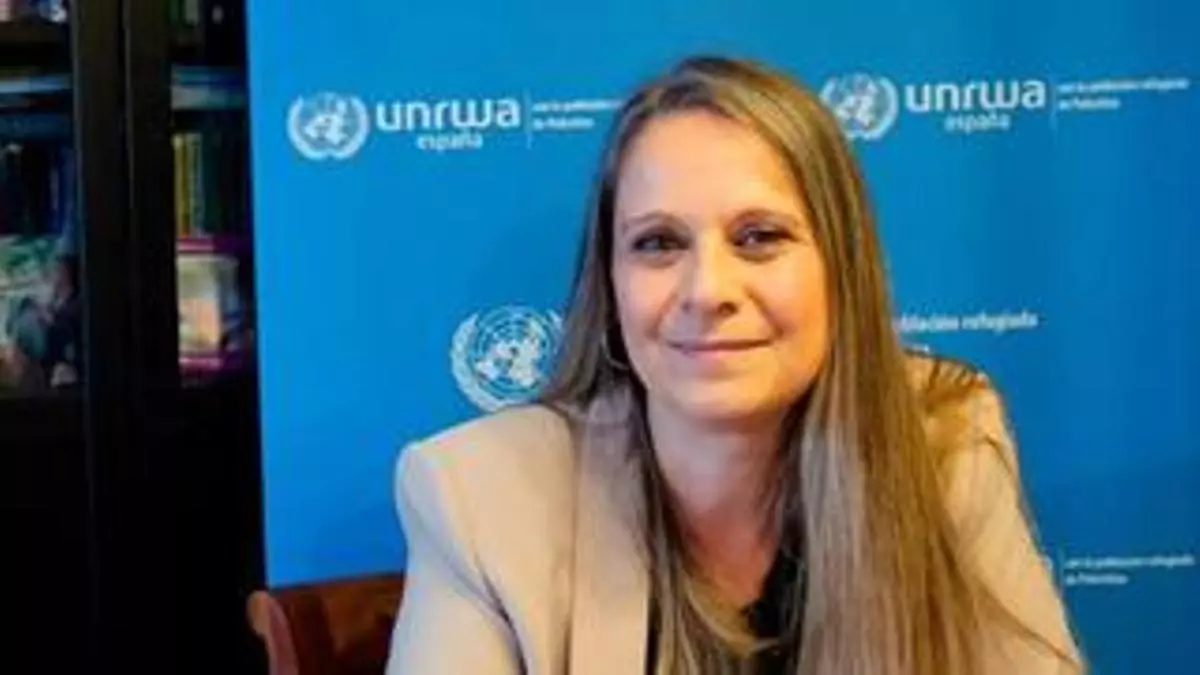 La directora en UNRWA, este viernes en la sede de la UA