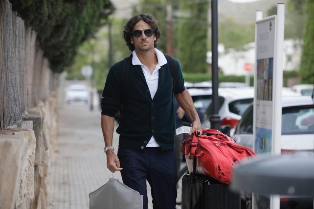 El tenista Feliciano López llega al Port de Pollença
