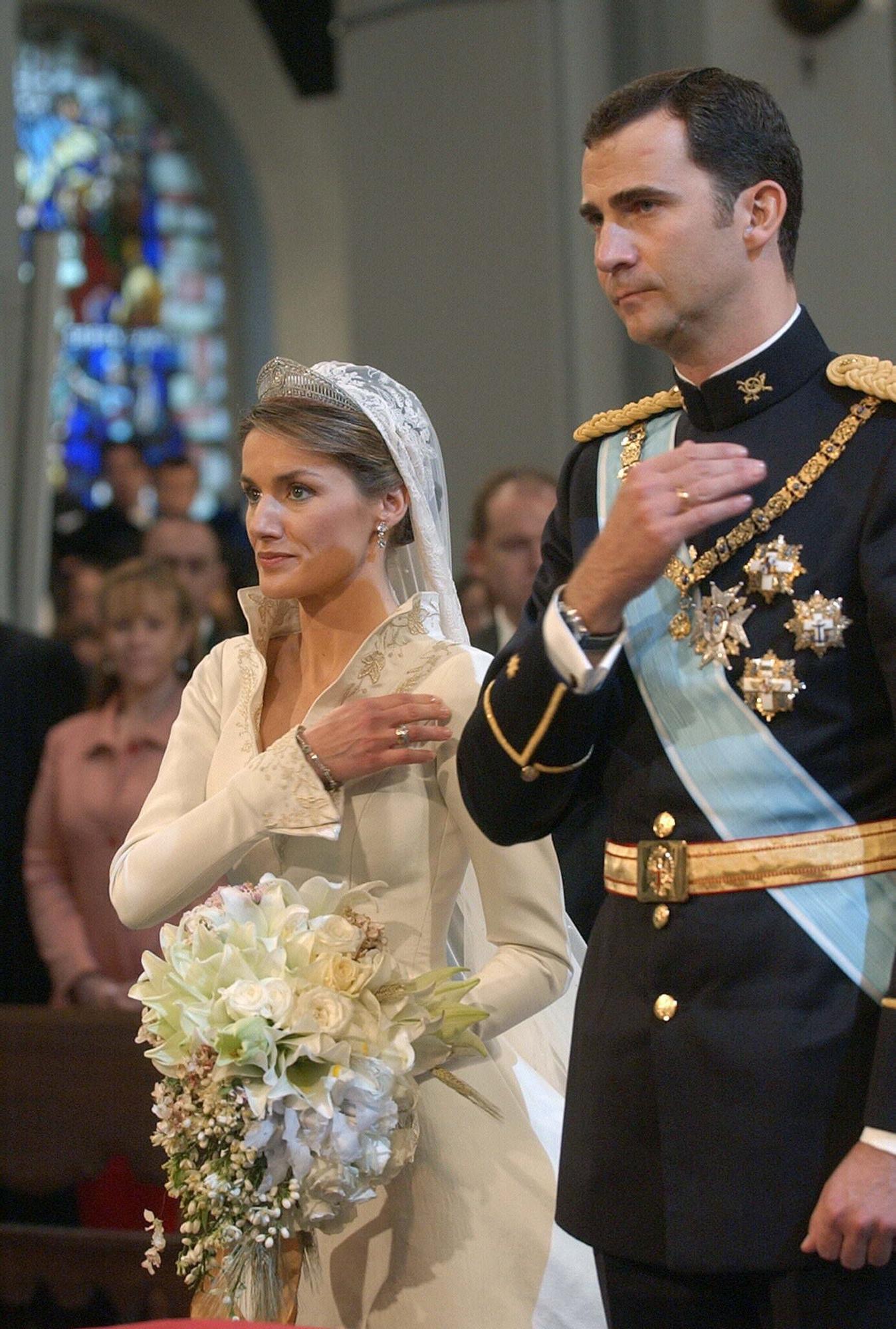 Así fue la boda real de Felipe y Letizia en 2004