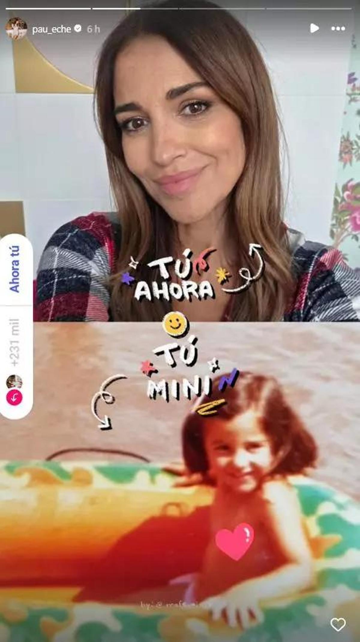 Paula Echevarría de niña