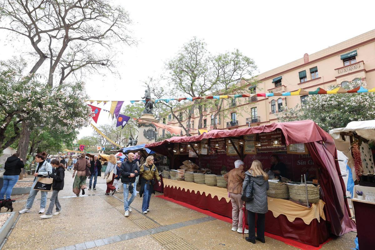 Lluvia y viento en la jornada del sábado en la Ibiza Medieval