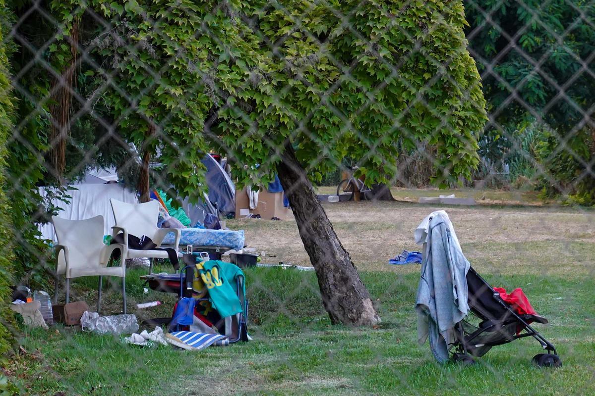 Asentamiento precario en el Polígono Alameda