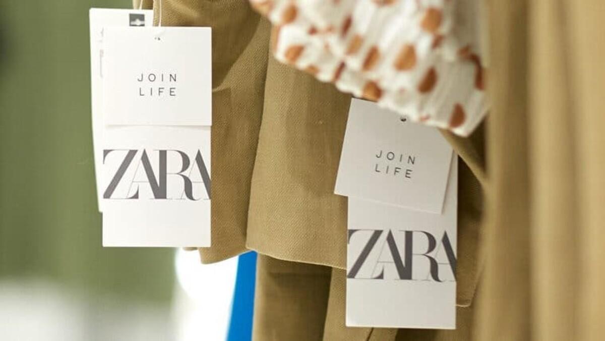 Imagen de archivo de unas etiquetas de Zara.