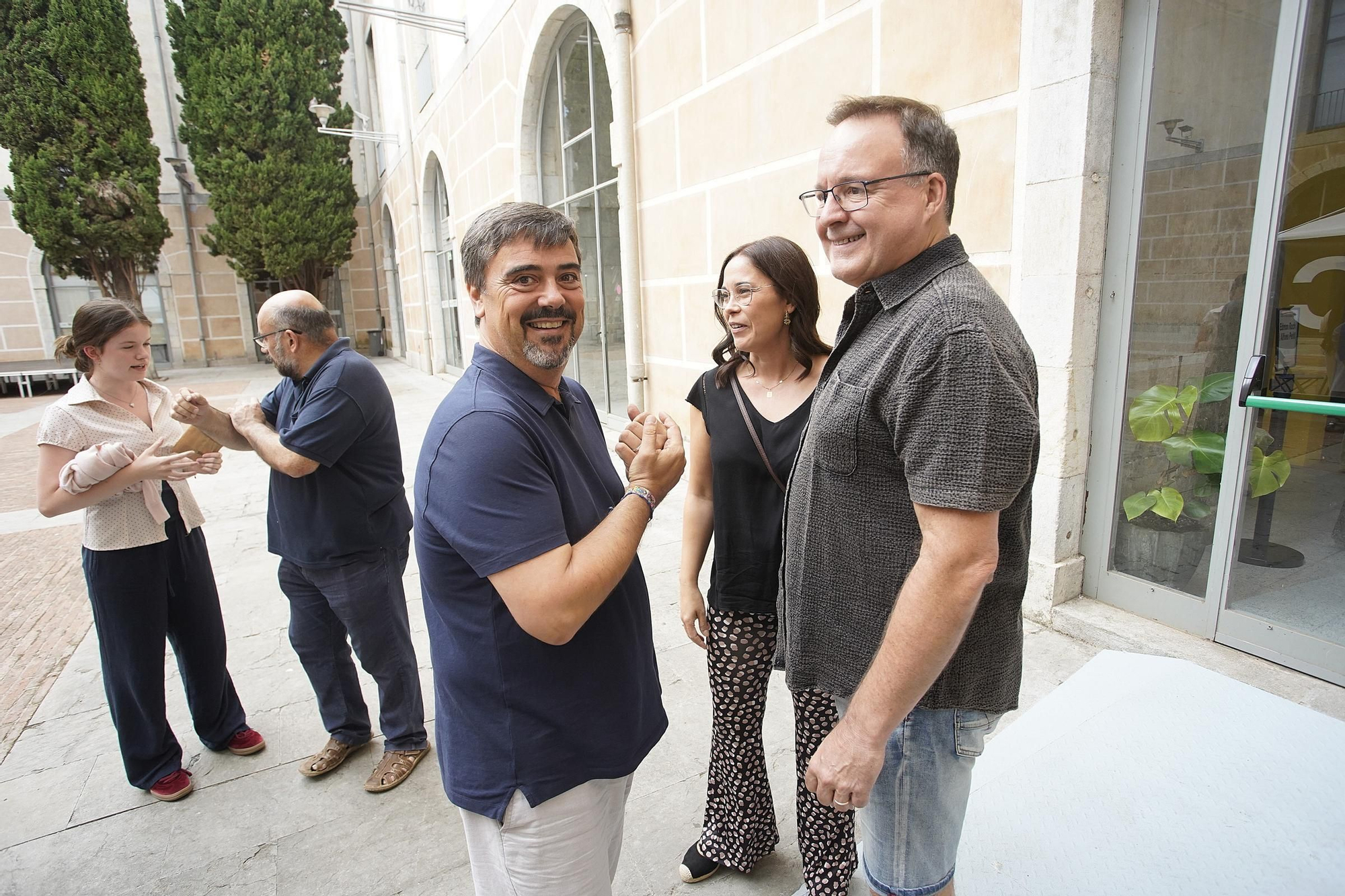 Les fotos de la trobada entre Edmon Roch i Alfonts Petit per destapar anècdotes en el rodatge de pel·lícules