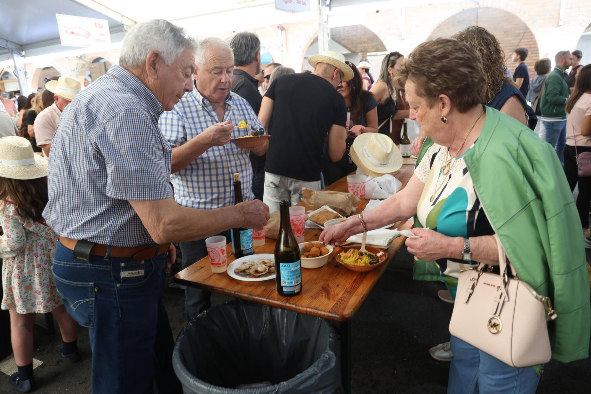 La Festa do Marisco de O Grove, esta mañana.