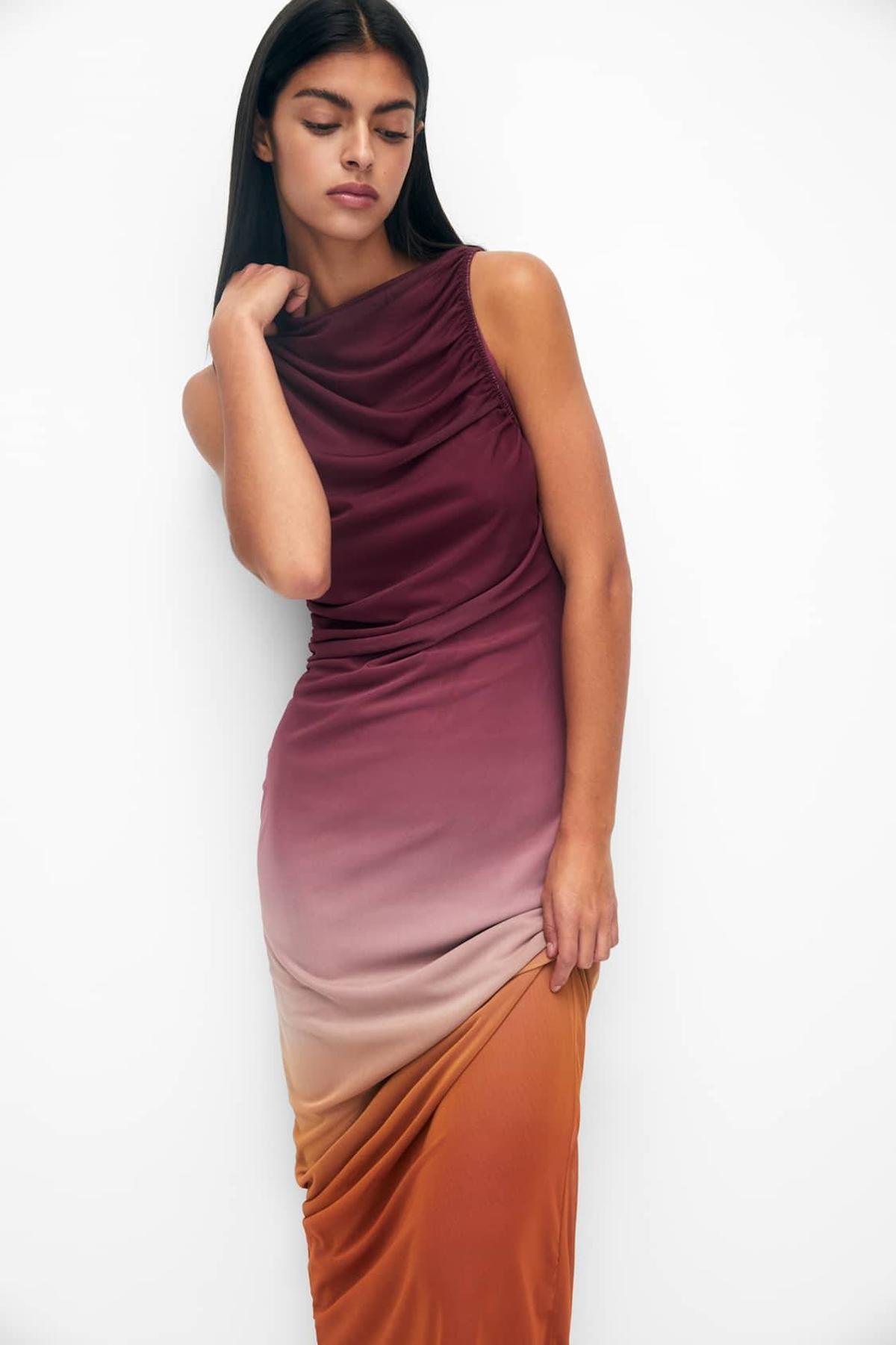 Vestido de tul tie dye