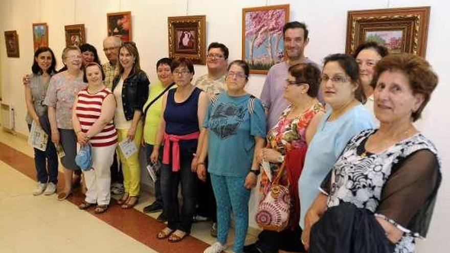 Imagen de la exposición del taller en A Estrada.