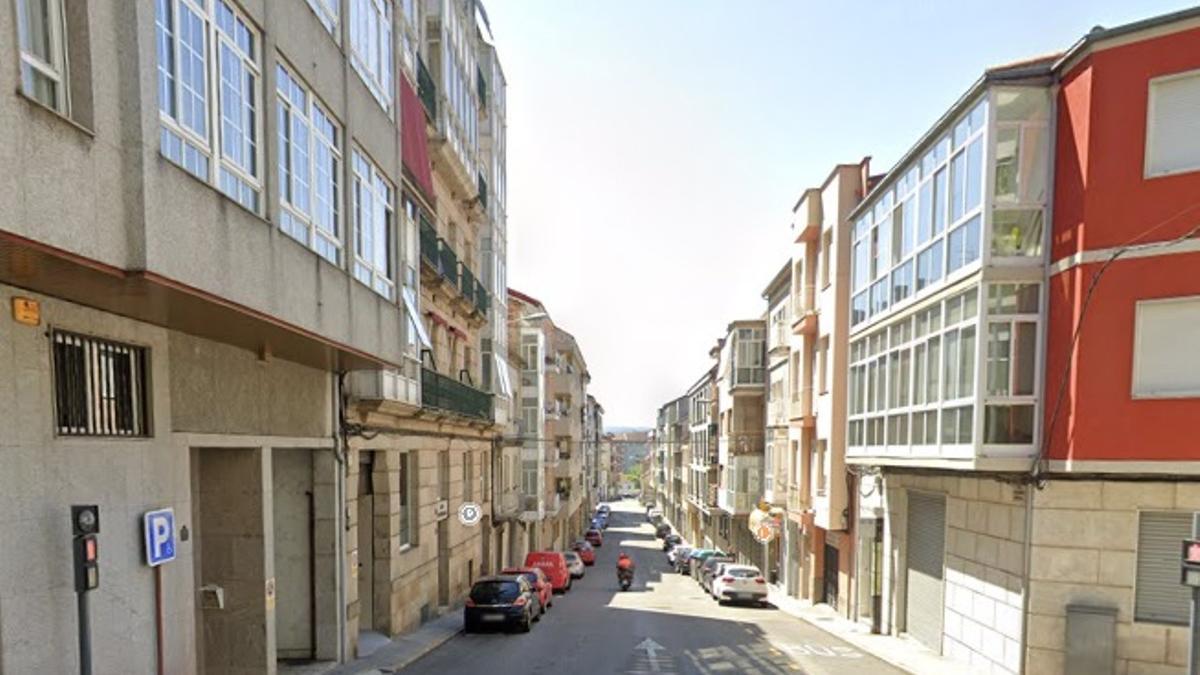 Vista de la calle Alejandro Pedrosa, en Ourense.