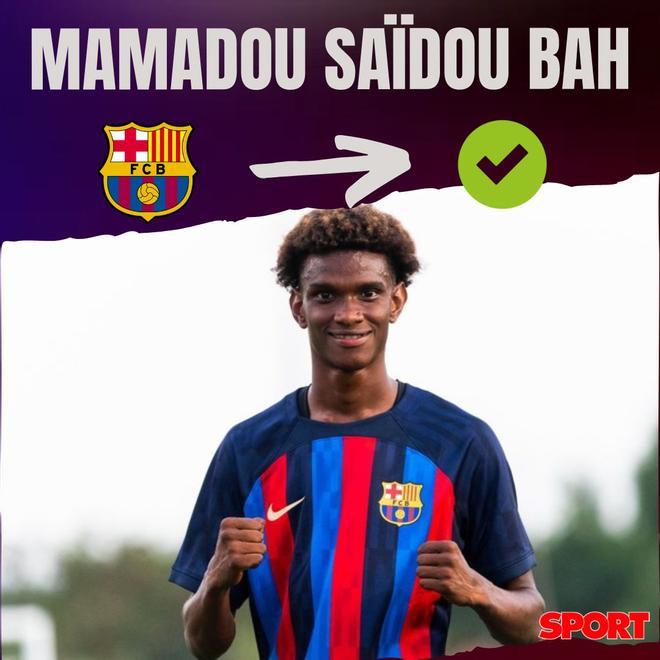 14.07.2022: Mamadou Saïdou Bah - Continuó vinculado al Barça tras su etapa de juvenil
