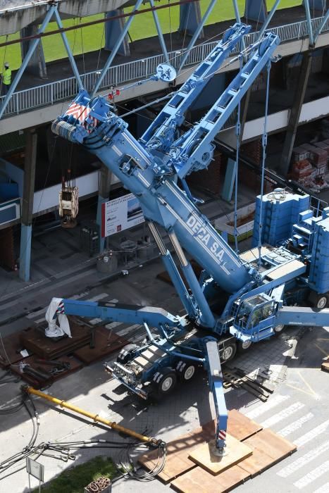 Continúan las obras en la Tribuna de Balaídos