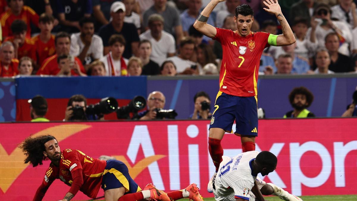 Un momento de la semifinal ante Francia.