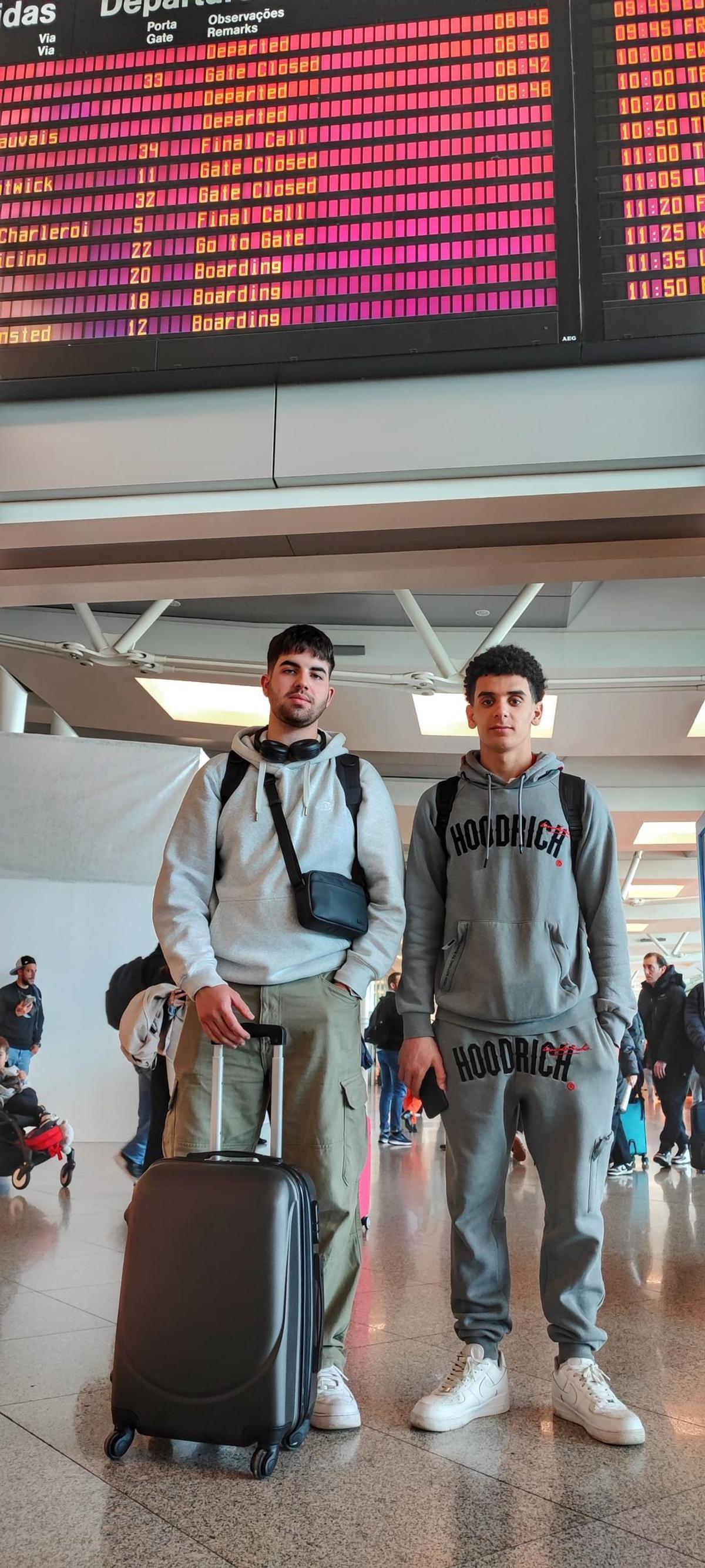 Álvaro y Mohamed viajaron a la ciudad italiana de Pescara.
