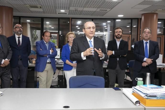 03.10.19. Las Palmas de Gran Canaria. Visita de F. Javier Moll de Miguel, presidente del Grupo Prensa Iberica,  a la redacción e instalaciones de La Provincia . Foto Quique Curbelo  | 03/10/2019 | Fotógrafo: Quique Curbelo