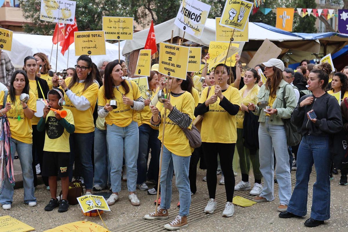 Protesta de las educadoras de Infantil de 0 a 3 años en Ibiza