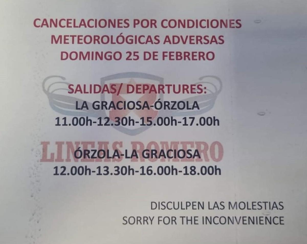 Cancelaciones de trayectos de Líneas Romero el 25 de febrero de 2024.