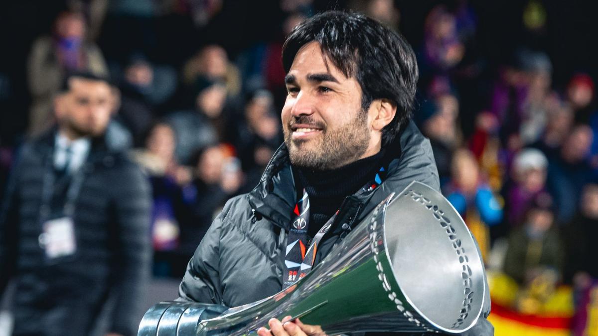 Pere Romeu con la Supercopa