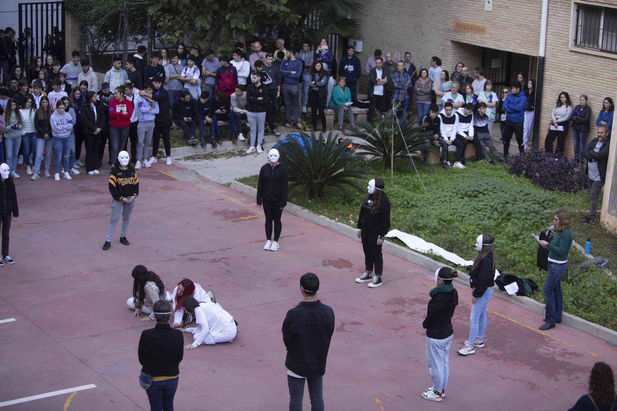 Una performance para visibilizar la lucha contra la violencia machista