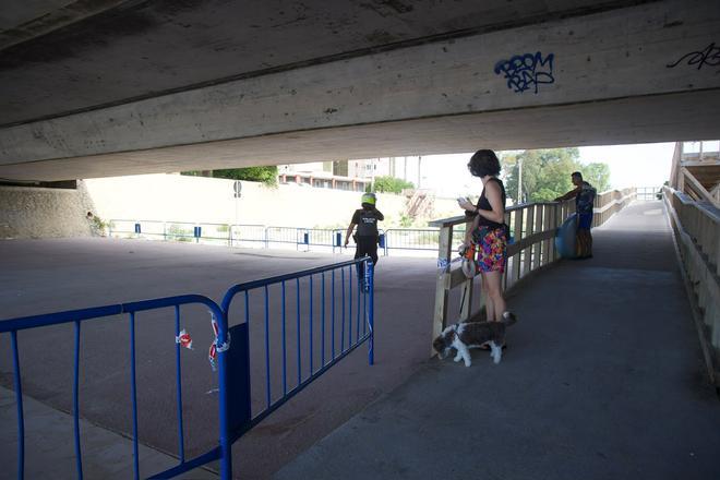 Acceso restringido parcialmente a la playa de la Albufereta