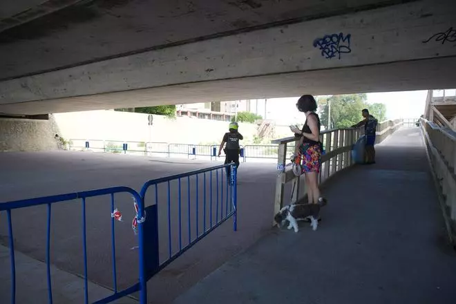 Acceso restringido parcialmente a la playa de la Albufereta