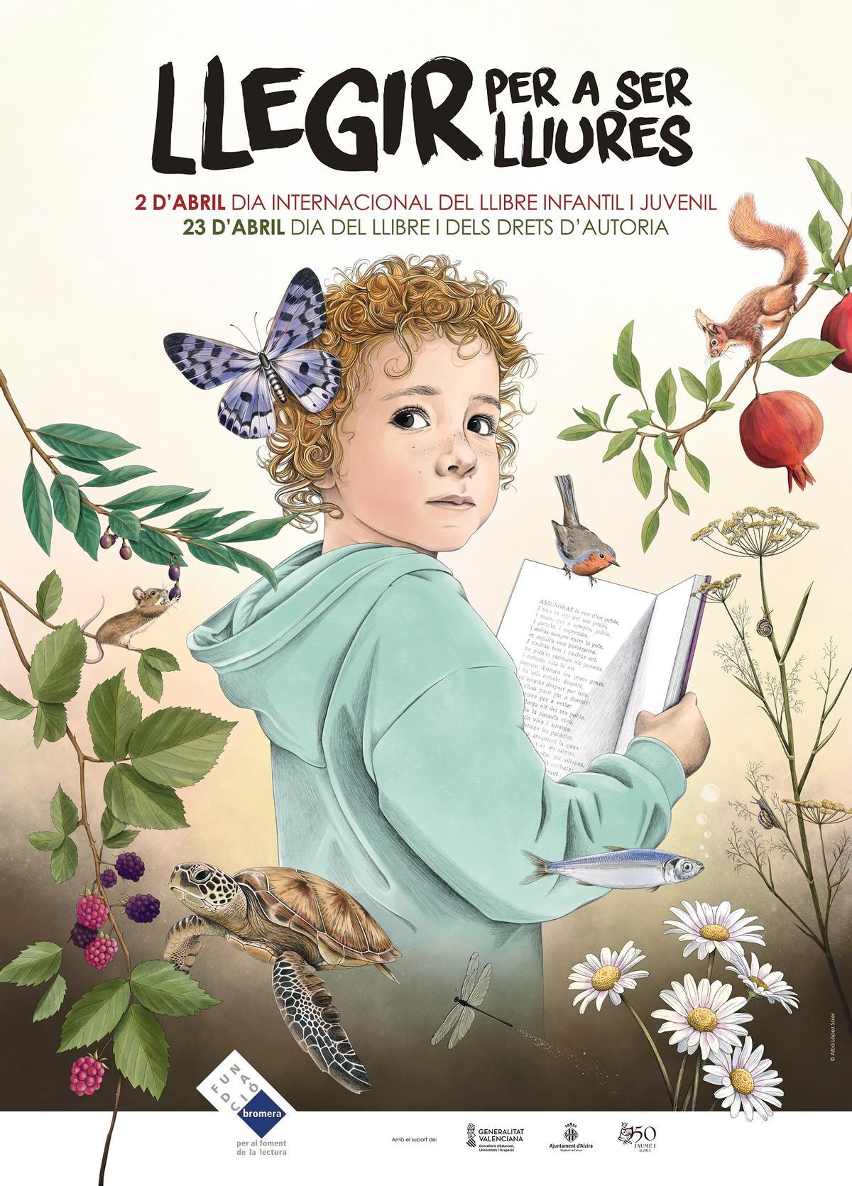 El cartell complet d'enguany, obra de la il·lustradora valenciana Alba López.