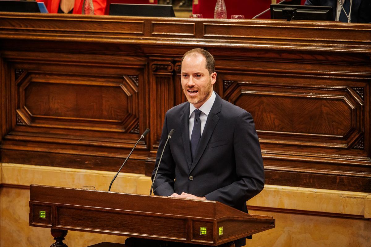El portavoz del PP en el Parlament, Juan Fernández.