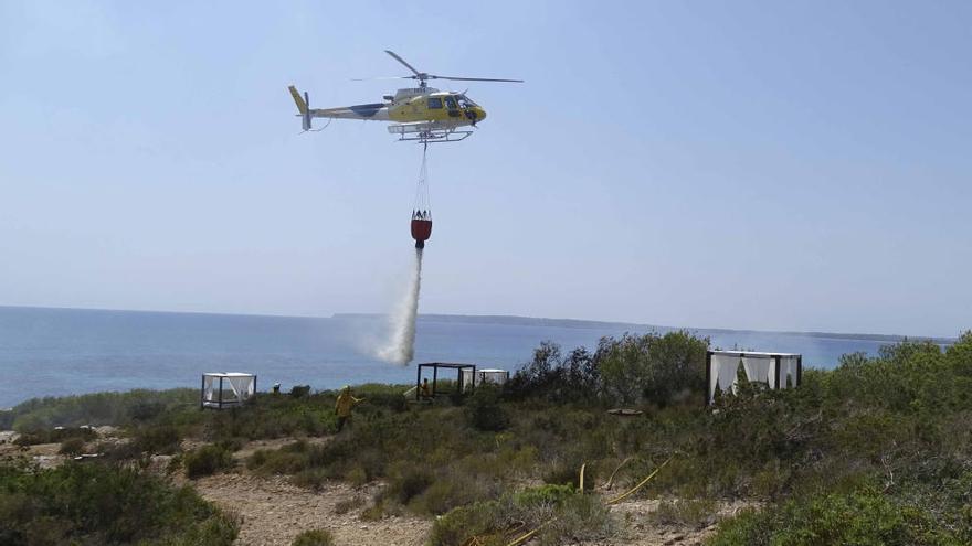 En la zona de es Ram se produjeron tres incendios seguidos en el mes de julio.