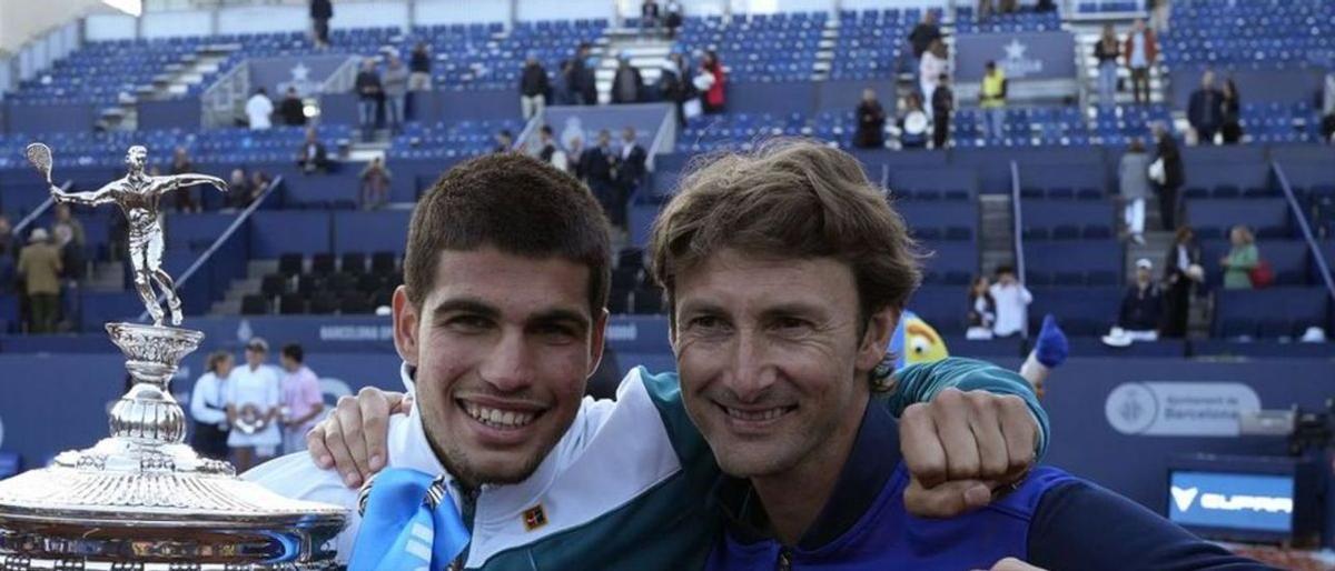 Carlos Alcaraz y Juan Carlos Ferrero.