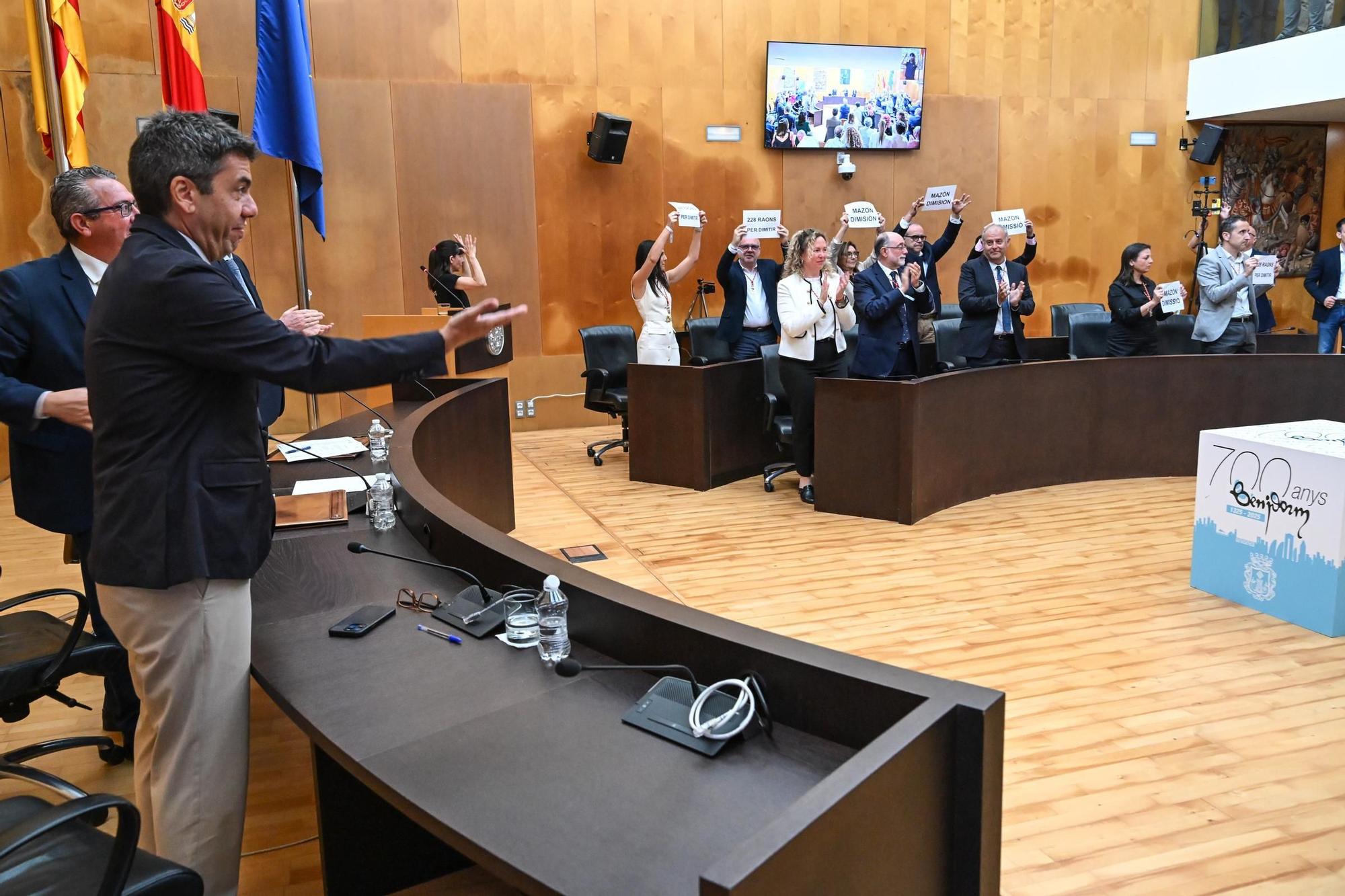 Celebración del Día de Europa en Benidorm y entrega de la distinción a Enrique Ballester