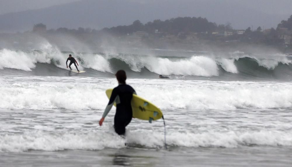 Oleaje por temporal en las Rías Baixas