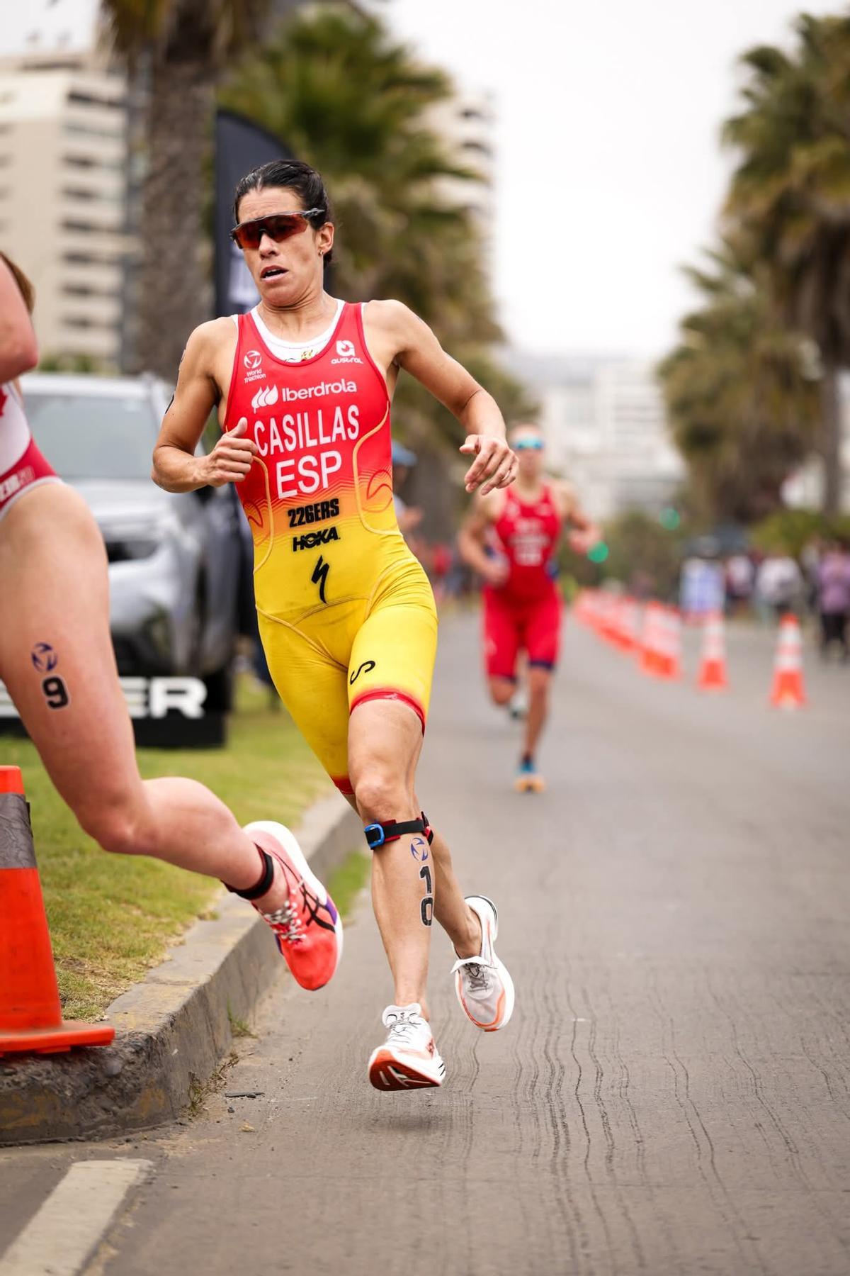 Miriam Casillas durante su participación en la Copa del Mundo.