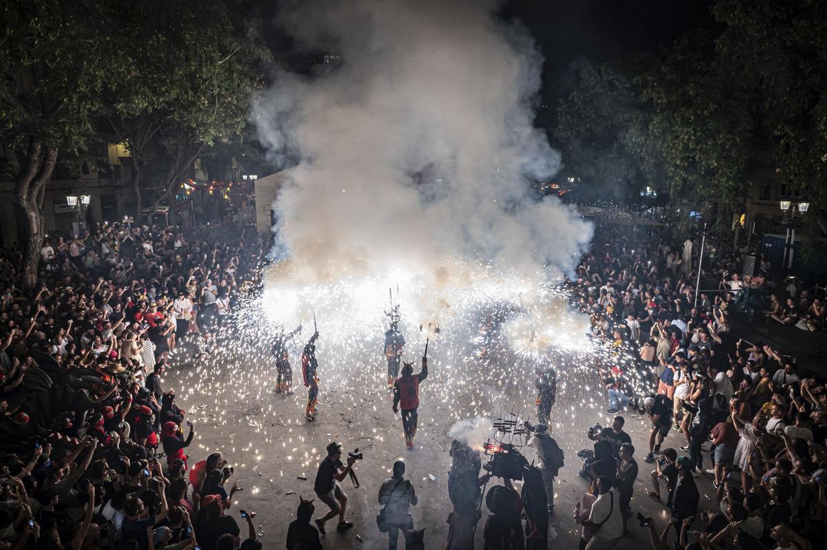 Correfoc de las Fiestas de Gràcia 2023