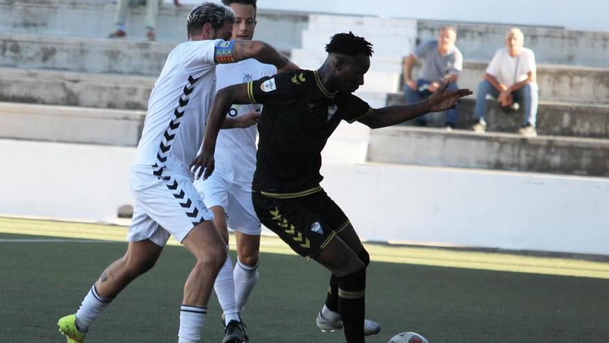 El Olímpic en el partido ante el Independiente Alicante, esta temporada.