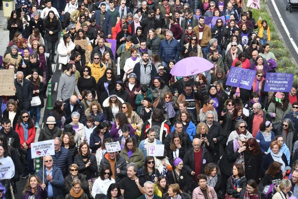 13.000 personas en el 8-M de A Coruña