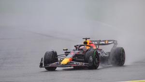 Max Verstappen, durante la sesión de calificación del Gran Premio De Bélgica de Formula 1. EFE/EPA/OLIVIER MATTHYS