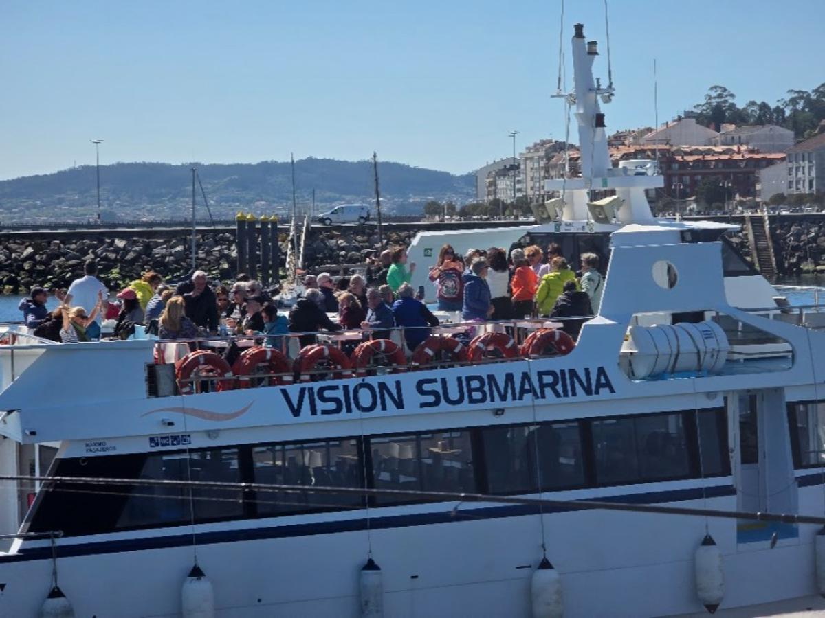 Los catamaranes de O Grove fueron uno de los grandes atractivos del Viernes Santo.