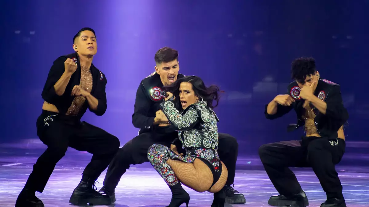 Actuación de Chanel en Eurovisión 2022.