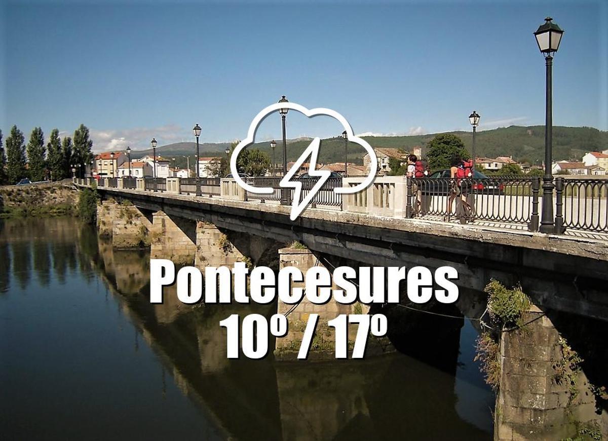 El tiempo en Pontecesures: previsión meteorológica para hoy, martes 24 de febrero
