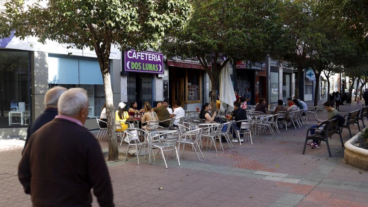 Paseo Calanda, en el barrio zaragozano de Delicias