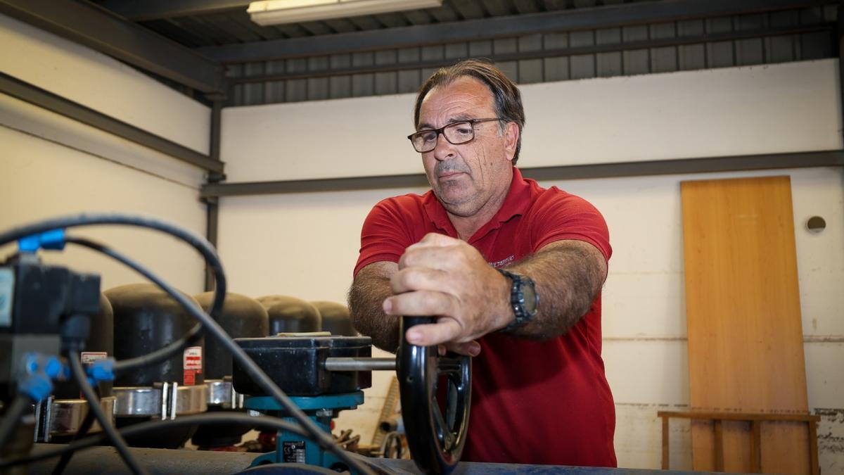 Espeleta en las instalaciones de un motor de riego