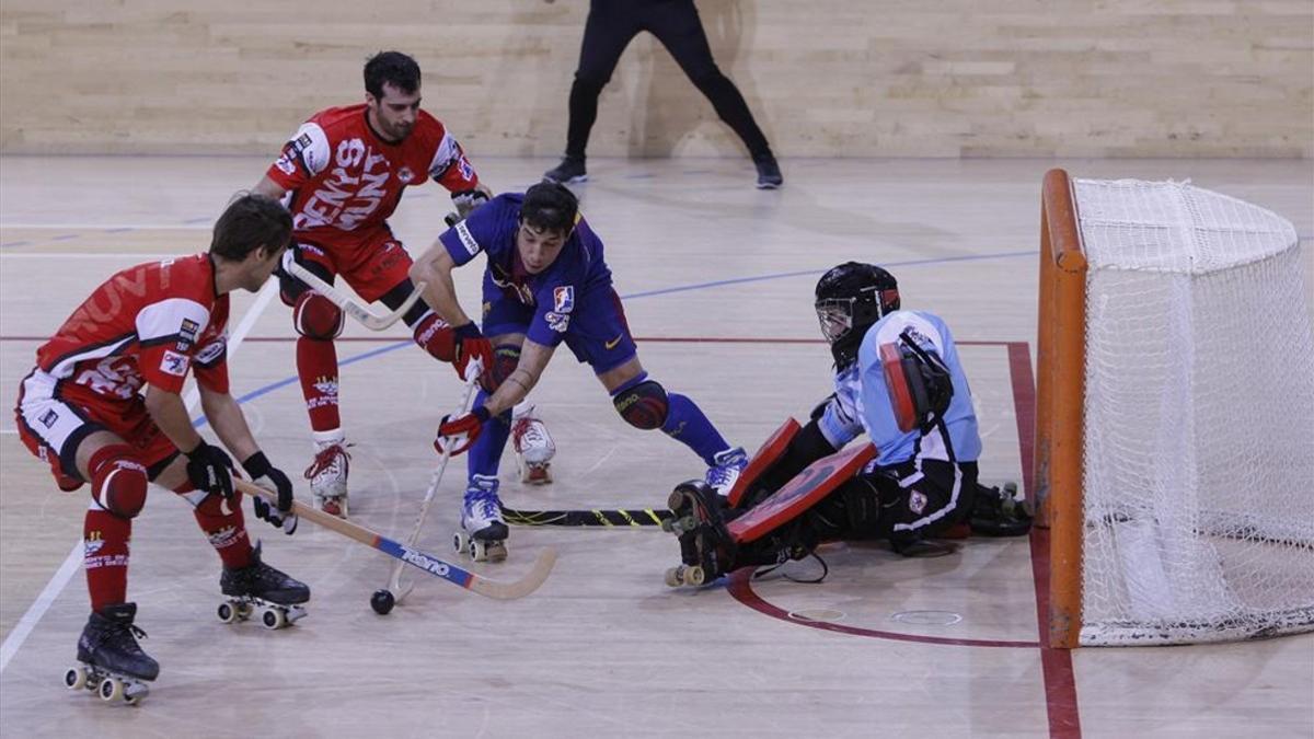 Lucas Ordóñez marcó en el Palau ante el Arenys de Munt (2-0)