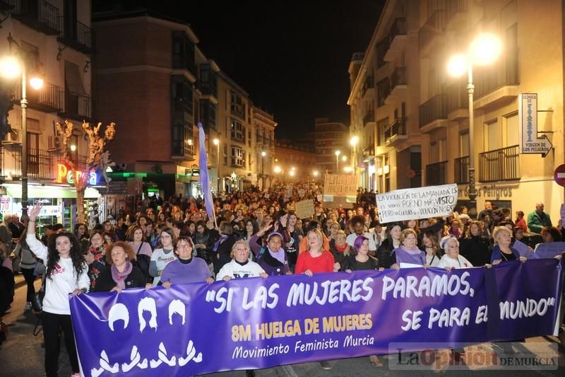 Manifestación por el Día de la Mujer en Murcia