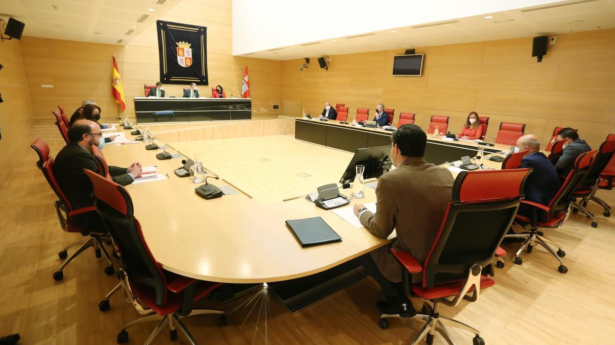 Junta de portavoces celebrada este jueves en Valladolid.