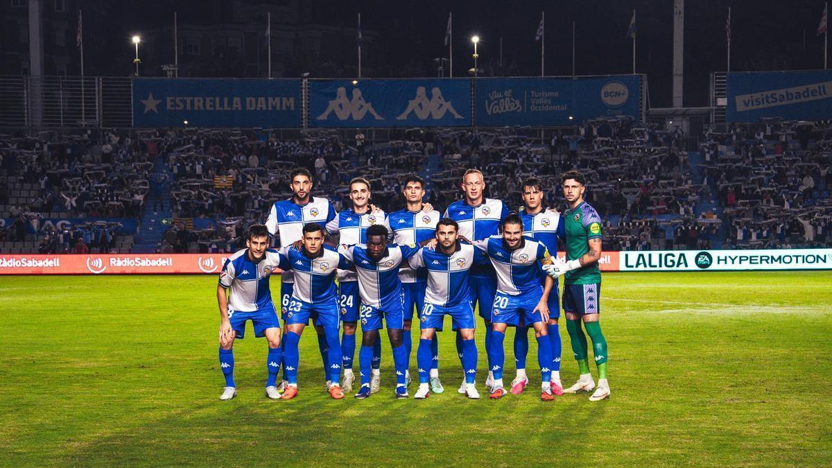 El once titular del CE Sabadell ante el Andorra