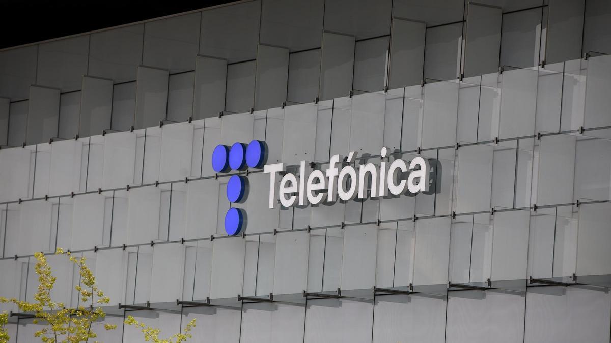 Edificio de la sede de Telefónica en Madrid.