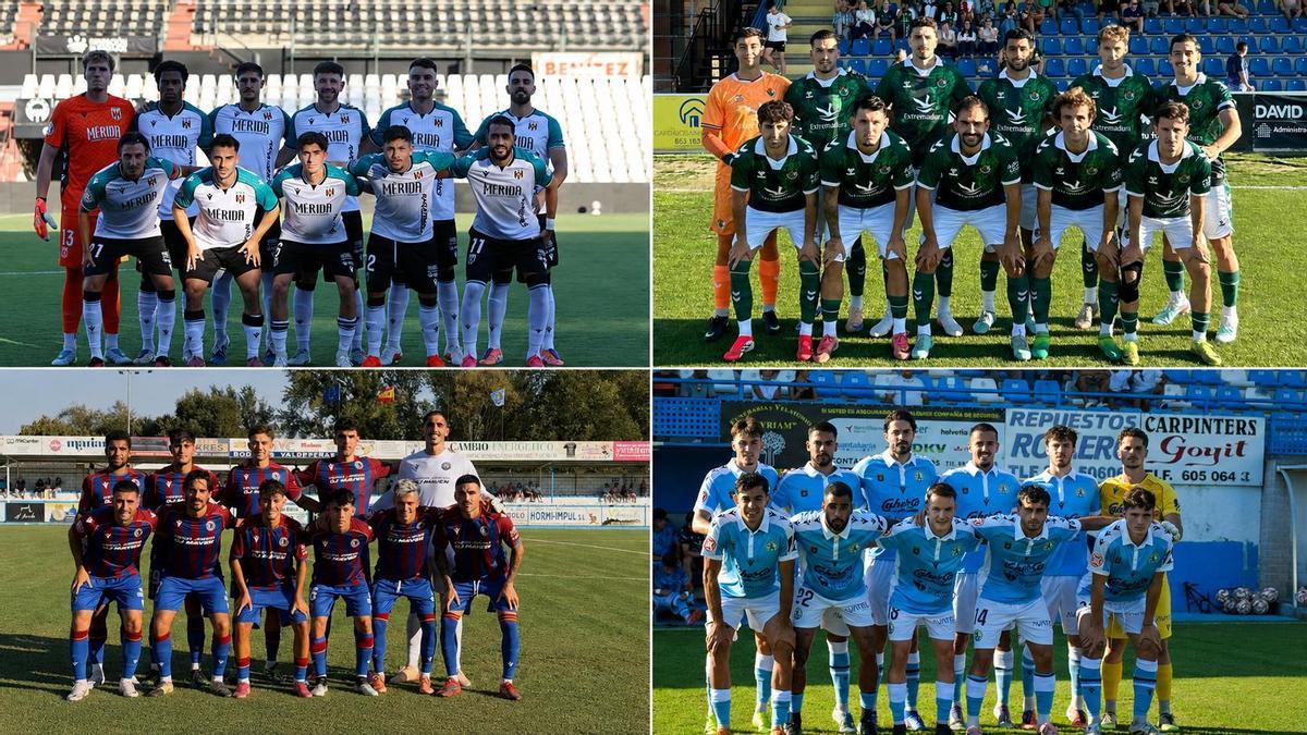 Cuatro alineaciones de Mérida, Cacereño, Extremadura y Coria esta pretemporada.