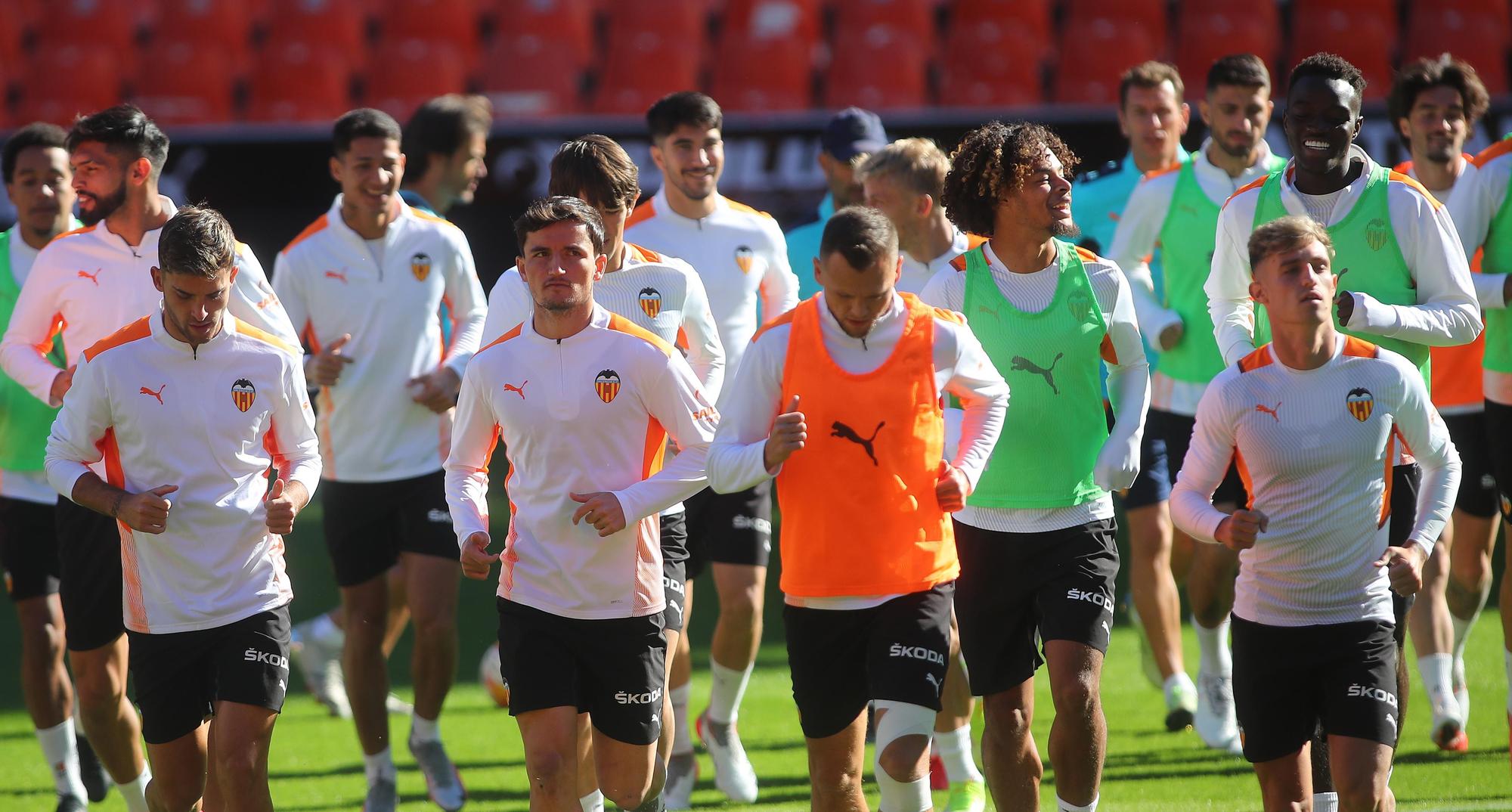 Así ha sido el entrenamiento del Valencia de hoy