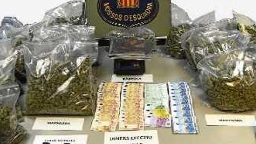 La droga que varen comissar aquest dimecres conjuntament amb els 60.000 euros.