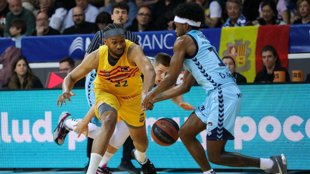 Jabari Parker y Jerrick Harding tuvieron un momento de tensión en el Andorra-Barça