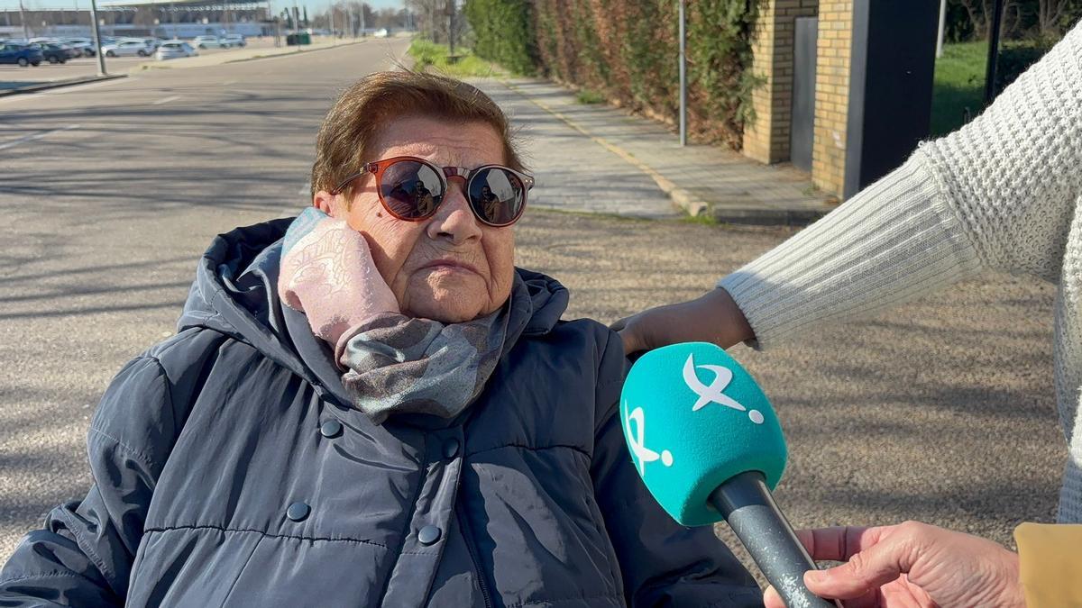 Piedad Serrano, usuaria de la residencia de La Granadilla en Badajoz.