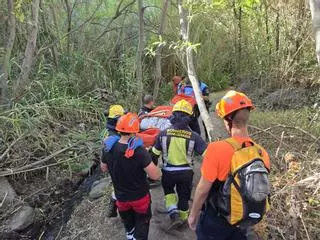Rescate en el barranco de Los Cernícalos